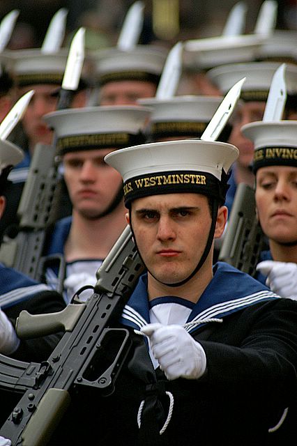 Marching for HMS Westminster