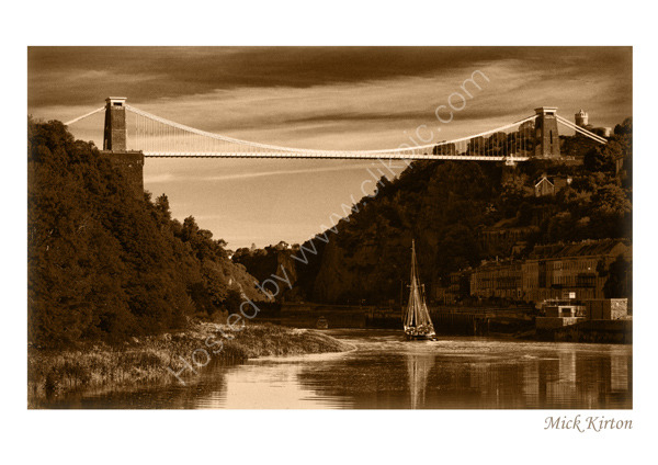 Brunel's Clifton Suspension Bridge from River Avon Bank