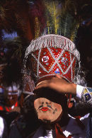 Masked chuncho dancer, Cusco, Peru