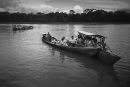 Market boats arriving at Puerto Maldonado, Peruvian Amazon