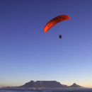 Paramotor at dusk, Table View, Cape Town, South Africa