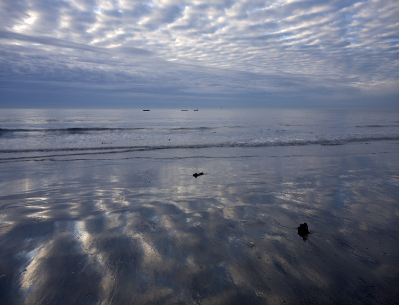 Reflection on Boulmer beach