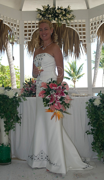 Natalie with a glass of champagne