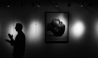 Herb Ritts, Photographer, exhibition hanging