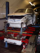 The full range of body repair from 924 to 997 using Celette bracket jig, the only system recommended by Porsche.
