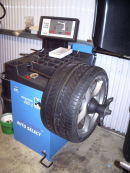 Tyres balancing after mounting