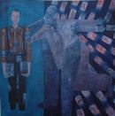 Sometimes it's too late for Tenderness. Oil on canvas. 144cm x 143cm.  2010. £4500  