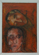 Father and Son. Oil on Canvas.2001/11. 40cm x 30cm. Private Collection