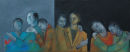 In The Darkness I See My Brothers. oil on canvas. 2010. 150cm x 61cm. £2225.