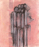 Keeping warm. 2008. Pastel and indian onk on paper. 22 x 17cm.Represented by Market House Gallery Marazion. Tel:01736 710252.