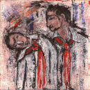 They never saw what they were not used to seeing. 2008. 20 x 20cm.Represented by Market House Gallery Marazion. tel 01736 710252.     