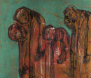Jounrneymen. 2005. Indian ink and pastel on paper. 32 x 27cm. £200