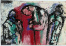 Study for Yom Kippur No 1. Mixed Media on  Paper