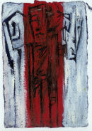 Study for Yom Kippur No 3. Mixed media on paper.