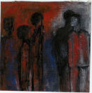 Study for Yom Kippur No 4. mixed media on paper