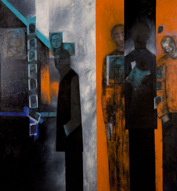 In Shadow.
2005/7. oil on canvas. 161 x151cm. �3000