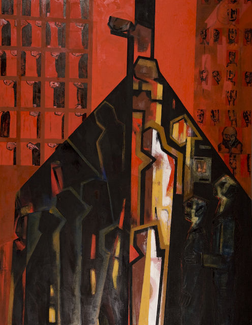 A poem for Franta Bass.
2008. oil on canvas. 182 x 142cm. �4000