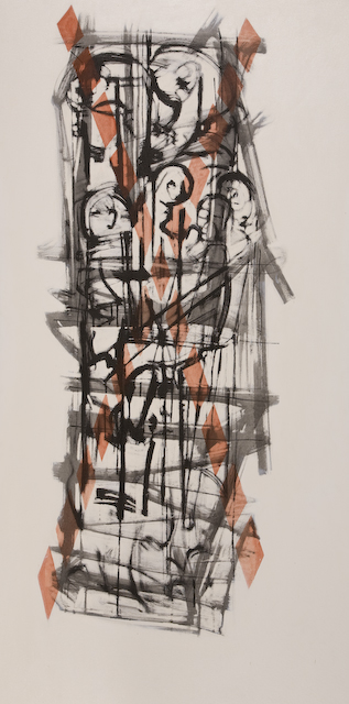 Container Series 3. oil and indian ink on canvas. 178cm x 88cm. 2003 �1750