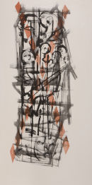 Container Series 3. oil and indian ink on canvas. 178cm x 88cm. 2003 £1750