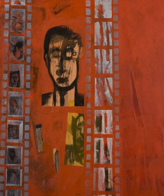 1st and 2nd Generatons. oil and indian ink on canvas. 133cm x 114cm 2002/7 �1000.