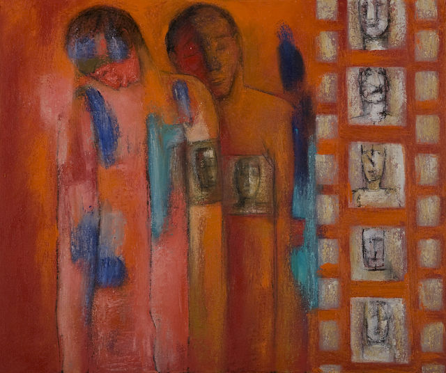 Close in thought and memory. oil on canvas. 60cm x 55cm. 2008. Private Collection.