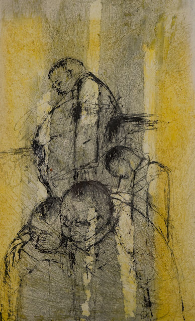The old and Unremembered Human Heart.
2007. oil and ink on paper. 50 x 30cm. �425