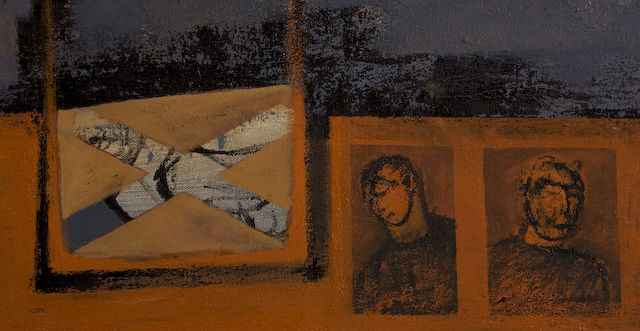 Exiled memories of lost generations. oil on canvas. detail 1. 1998/07