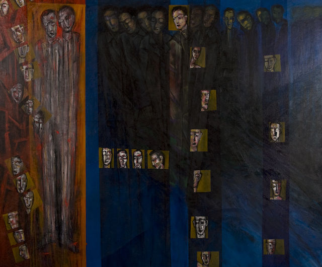 Passport and Visas. oil on canvas. 205cm x 169cm. 2002/3 �4000