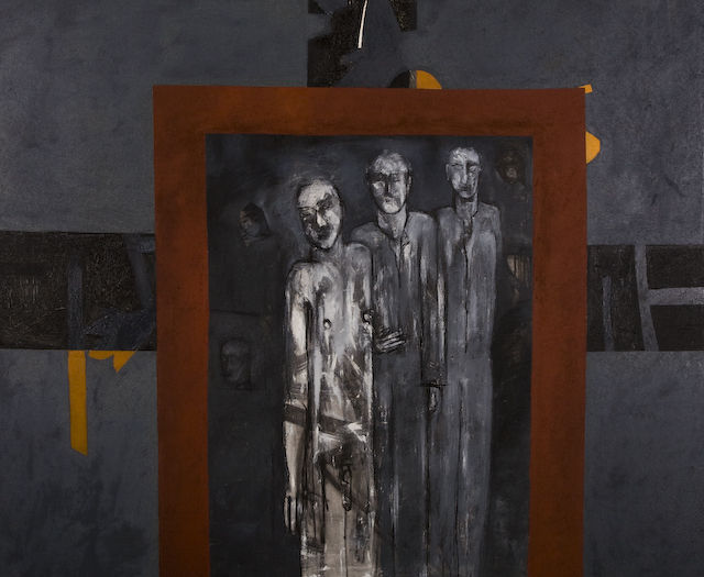 In the Absence of Justice.
2006. oil on canvas.189 x 156cm. �3500. 