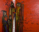 Immigrant Dreams.
2000/7. oil on canvas. 208 x 180cm. £6000