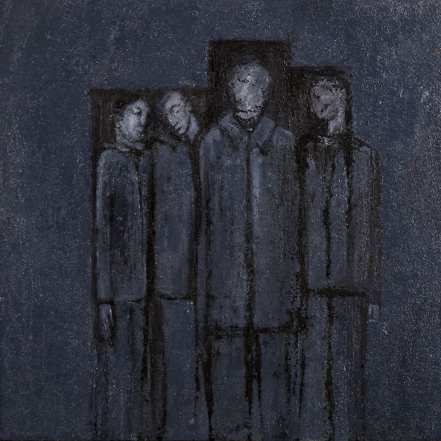 Contained Group.
2006/9. oil on canvas. 40 x40cm. Private Collection
