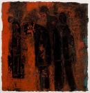 Do not ask my name or my condition.
2008. oil and indian ink on paper. 30 x 28cm.
£400