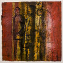 The Territory between expulsion and sunset.
2008. oil and indian ink on paper. 30 x 28cm. Private collection.