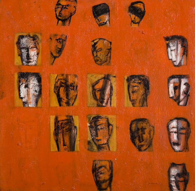 Arrested Souls. oil on canvas. 57cm x 57cm. 2002. �400