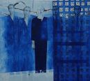 The ones you hear about, the ones you don't.
Oil,newsprint and indian ink on canvas. 164cm x 148cm 2009. £4000