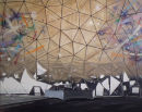 Light Dome/Memory Card Error, 150 x 190 cm, Oil on canvas
