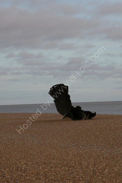 Aldeburgh Beach - Scallop Sculpture - Suffolk