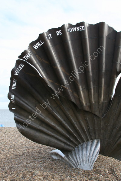 Maggi Hambling's Scallop Sculpture - Aldeburgh Beach