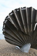 Maggi Hambling's Scallop Sculpture - Aldeburgh Beach