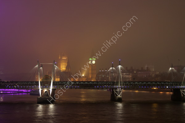 The Misty City from Waterloo Bridge