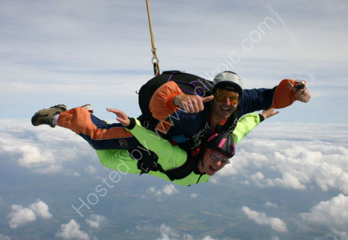 Enjoying the skydive!