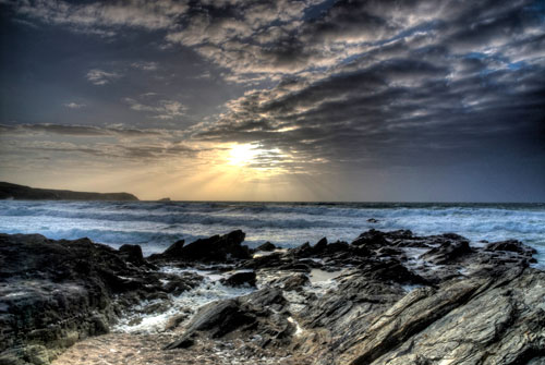 Fistral Beach in Winter