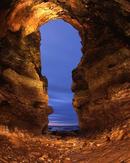 Through the Keyhole. Large cave at Whitburn, England