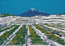 Tea fields to Fuji - silkscreen