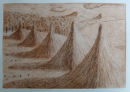 Titicaca Haystacks - etching
