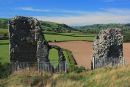 Clun Castle remains