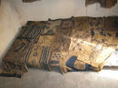 Completed bogolan items