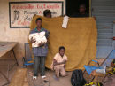Raw cotton and fabric and treated fabric.