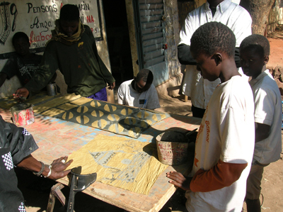Artist at work