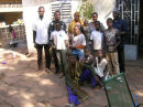 The Team and some bogolan artists 